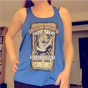 Women’s Small blue Memphis tank top Tater Red’s Voodoo